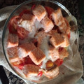 El cooksnap de Vero Retamero García cuando hizo Salmón con verduras y huevo.