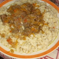 El cooksnap de Verónica cuando hizo Goulash con spätzle.