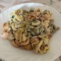 El cooksnap de Eduardo Agudo Alba cuando hizo Trottole tricolore con bacon y alcachofas a la crema.