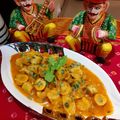 Seema Kejriwal का कुकस्नैप जब उन्होंने गट्टे की सब्जी (Gatte ki sabzi recipe in Hindi) बनाया था।