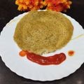 Aruna Thapar's cooksnap of when they made Black eyed beans chilla.