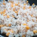 El cooksnap de María Alicia cuando hizo Arroz con choclo y queso.
