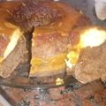 El cooksnap de Lorena Vega cuando hizo Chocoflan  en savarin essen.