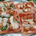 Saira Abdullah's cooksnap of when they made Bread pizza.