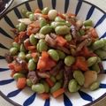 黑皮白牙 的 麻辣毛豆炒肉絲 cooksnap