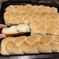 El cooksnap de Monica cuando hizo Pan con chicharrón.