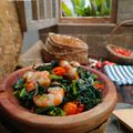 Cooksnap dari Mita.W#MommyFayzel# untuk resep Tumis Daun Pepaya Ebi Pedas
