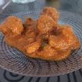 El cooksnap de Susana cuando hizo Albóndigas con sepia y guisantes.