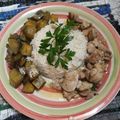 El cooksnap de Marita Sosa cuando hizo Pollo al curry con arroz y batata.