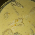 El cooksnap de Aby Jerez cuando hizo Pollo en crema de elote.