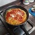 El cooksnap de edu cuando hizo Espaguetis de calabacín con atún.