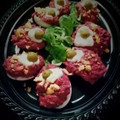 El cooksnap de Zaida TC @alquimiasfood cuando hizo Huevos rellenos de espinacas y setas.