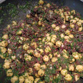 El cooksnap de Marcos Iribas cuando hizo Timbal de garbanzos y espinacas con morcilla.
