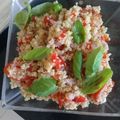 El cooksnap de Samy Franco cuando hizo Ensalada de quinoa y vegetales crudos.