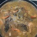 El cooksnap de Eduardo Agudo Alba cuando hizo Rape en salsa con langostinos y sepia.
