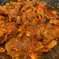 Cooksnap MocQue semasa beliau membuat Daging Goreng Cili Api Serai.