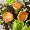 Mara's cooksnap of when they made Green Salad With Warm Goat Cheese.