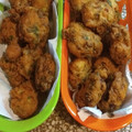 El cooksnap de Jill Berocay cuando hizo Buñuelos de lechuga, cebolla y queso parmesano.