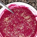 El cooksnap de María Laura González Galiño cuando hizo Pasta de betabel o remolacha para untar. (SlowCooker-Olla de cocción lenta).