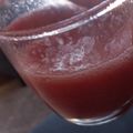 El cooksnap de Daniela Jofré cuando hizo Jugo sano y delicioso de plátano, frambuesa 😋.