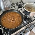 El cooksnap de Camilo Andrés Galeano cuando hizo Goulash con puré de papa y ciboulette.