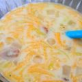 Cooksnap dari Dapur Mama Raisa untuk resep Es Buah Melon Serut Nata De Coco Selasih