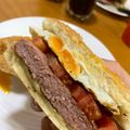 El cooksnap de Marieta cuando hizo Hamburguesa con huevo y patatas fritas.