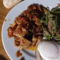 El cooksnap de Sandra Ga Ga cuando hizo Lomo de cerdo en salsa andaluza.