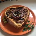 El cooksnap de ni.uman cuando hizo Tarta salada de calabacín y champiñones.
