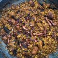 El cooksnap de Lorenzo Yzuel Lumbierres cuando hizo Arroz de salchichas y ceps con panceta ibérica curada.