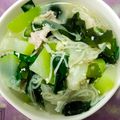 林惠珠 的 豬肉絲瓜蛋花湯麵 cooksnap