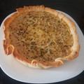 El cooksnap de Miriam cuando hizo Quiche de baicon y queso.