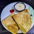  Chef Richa pathak. का कुकस्नैप जब उन्होंने हेल्दी साबुत मूंग का चीला बनाया था।