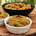 Jibita Khanna's cooksnap of when they made Instant moong dal halwa.