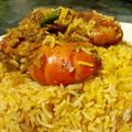 Paromita Karmakar Roy's cooksnap of when they made প্রন বিরিয়ানি (prawn biriyani recipe in Bengali).