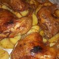 صورة من طـبخآت يآسـمـين🌹🌷، شاركها بعد تجربة وصفة اجنحة مع بطاطا محمرة في الفرن