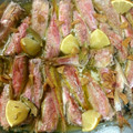 El cooksnap de Teresa Fernández cuando hizo Salmonetes al horno.