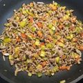 El cooksnap de Sr Rul cuando hizo Carne picada salteada con verduras.