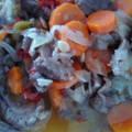 El cooksnap de Lucia cuando hizo Carne en escabeche.