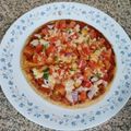 sudha dhanuka's cooksnap of when they made Veg. Pizza.