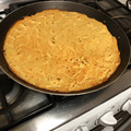El cooksnap de normakiml cuando hizo Pizza deep dish con base de coliflor.