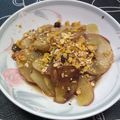 El cooksnap de Joaquina Cabral cuando hizo Milhojas de manzana súper express en microondas 🍎.