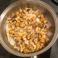 El cooksnap de Malagueña salerosa cuando hizo Ventrescas de merluza con gambas y mejillones al ajillo.