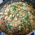 El cooksnap de ANA CAROLINA cuando hizo Arroz con camarones y mejillones.