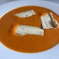 El cooksnap de El Menú de Gemma cuando hizo Crema de pimientos con queso brie.