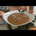 El cooksnap de Cayetana cuando hizo Crema de calabaza y champiñones.