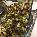 El cooksnap de seyda sanz cuando hizo Coles de Bruselas con uvas y nueces.