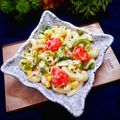 Kajal Jaiswal का कुकस्नैप जब उन्होंने जीरो ऑयल इटैलियन पास्ता सलाद (zero oil italian pasta salad recipe in Hindi) बनाया था।