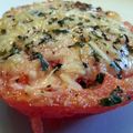patricia's cooksnap of when they made low calorie baked parmasean tomatoes.