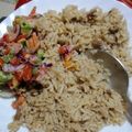 Mary Nganga's cooksnap of when they made Pilau.